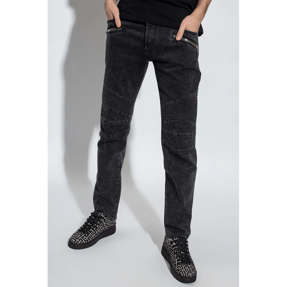 Balmain Jeans With Logo Gray 7 Balmain Jeans With Logo Gray - Image 5