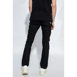 Off White Jeans With Logo Black