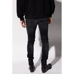 Amiri Jeans With Vintage Effect Black