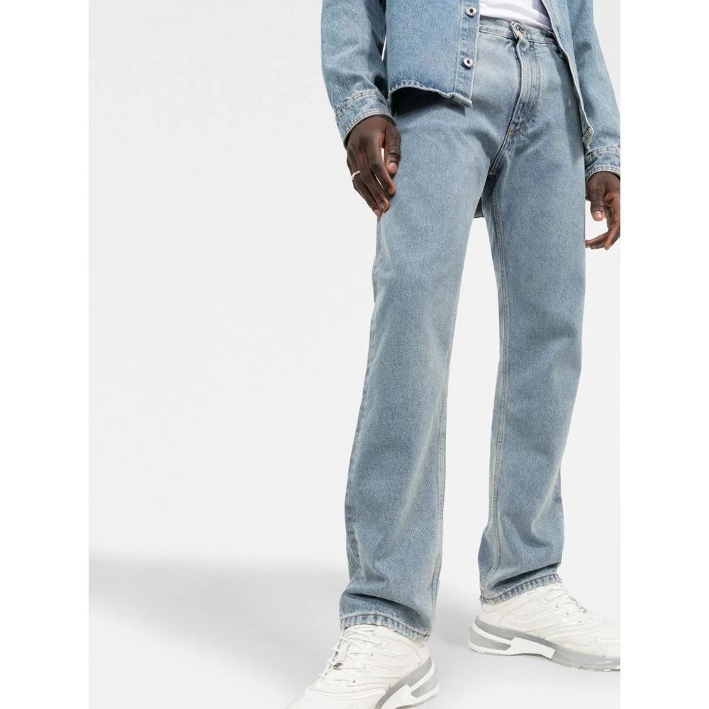 Off White Diag Print Straight-leg Jeans Blue 7 Off White Diag Print Straight-leg Jeans Blue - Image 5