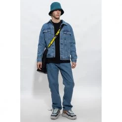 Off White Straight Jeans Blue