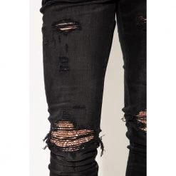 Amiri Jeans With Logo Black