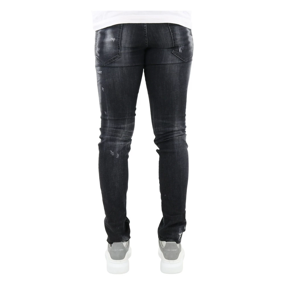 Dsquared2 Faded Effect Slim Fit Jeans Black 3 Dsquared2 Faded Effect Slim Fit Jeans Black