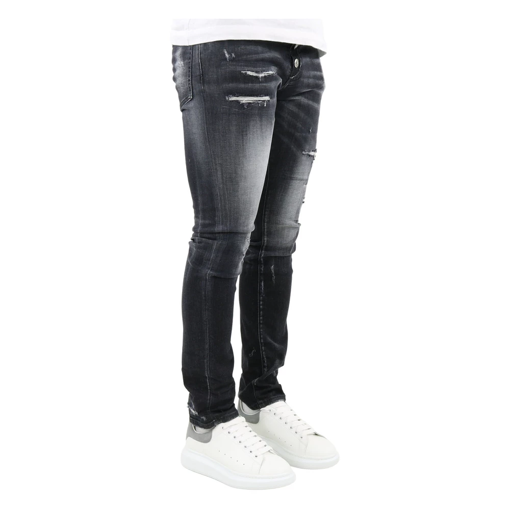 Dsquared2 Faded Effect Slim Fit Jeans Black 4 Dsquared2 Faded Effect Slim Fit Jeans Black - Image 2