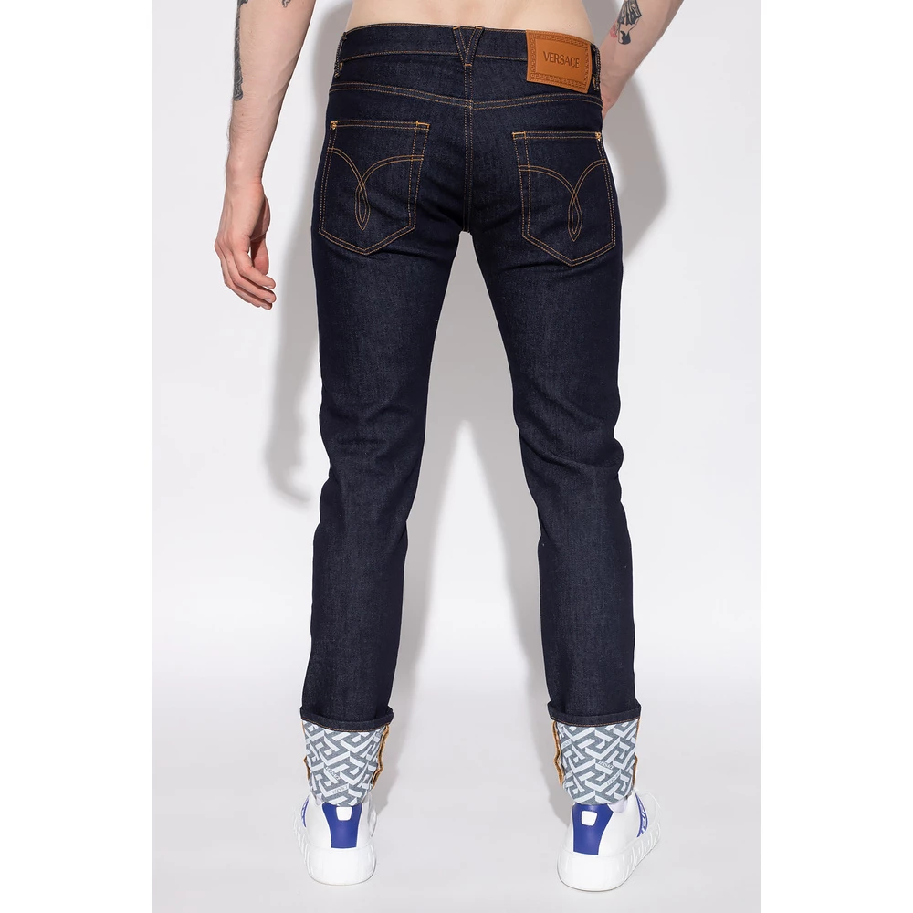 Versace La Greca Jeans Blue 3 Versace La Greca Jeans Blue