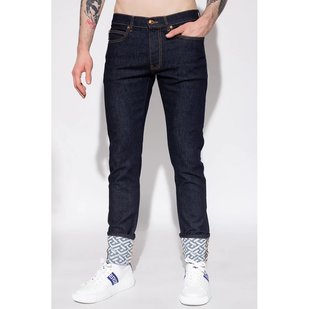 Versace La Greca Jeans Blue 6 Versace La Greca Jeans Blue - Image 4