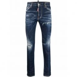 Dsquared2 Dark Crinkle Daisy Cool Guy Jeans Blue
