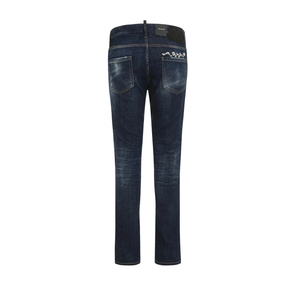 Dsquared2 Dark Crinkle Daisy Cool Guy Jeans Blue 5 Dsquared2 Dark Crinkle Daisy Cool Guy Jeans Blue - Image 3
