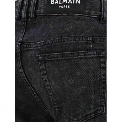 Balmain Jeans With Logo Gray -miinto nettbutikk unnamed file 649