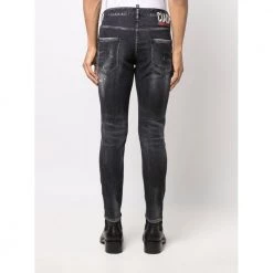 Dsquared2 Burdened Skinny Skinny-jeans Black